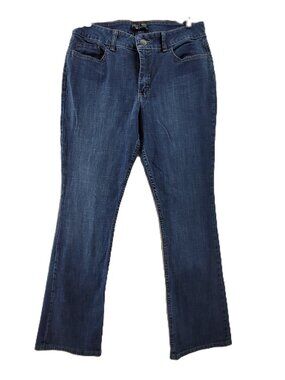 Riders by Lee Jeans Women's 14 LONG Blue Stretch Denim You are Beautiful Bootcut
